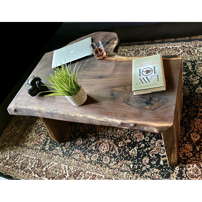 Table basse Rustic Waterfall Live Edge