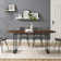 Coreyana Extendable Metal Base Dining Table