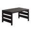 Table basse d'extérieur Barton - Petite table d'extérieur de 94 cm (37 po) en bois d'eucalyptus résistant aux intempéries avec plateau à lattes - Mobilier d'extérieur moderne pour patio, véranda, terrasse ou bord de piscine (Noir)-647642623