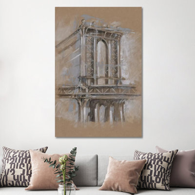 "Brushtravail architecture Study IV" par Ethan Harper, reproduction d’art