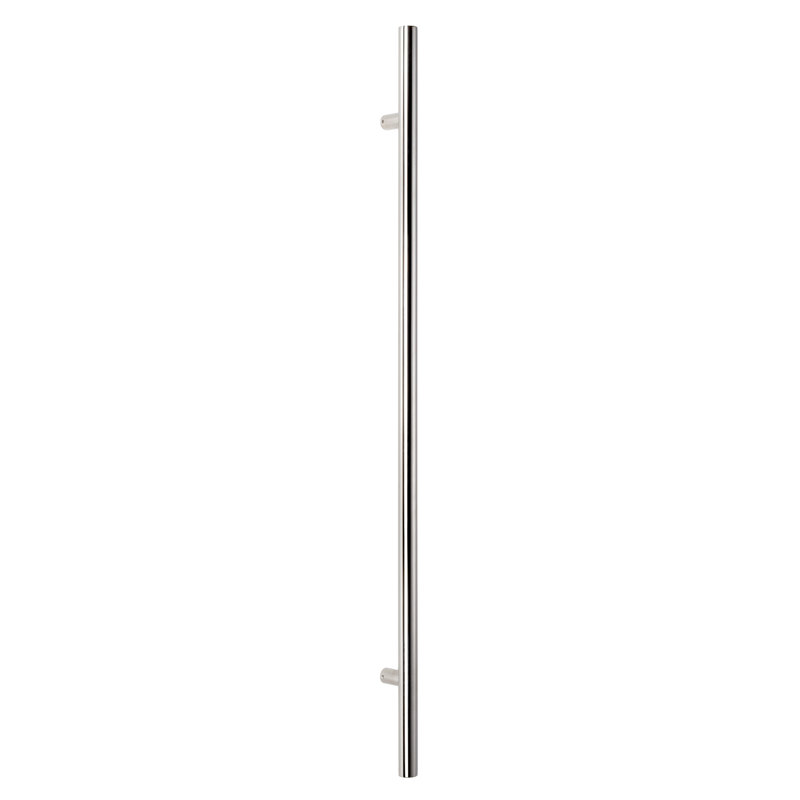 72" Polished Chrome Single-Sided Round Door Pull