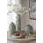 D9.5X8" Rounded Ceramic Vase With Textured Gray Finish