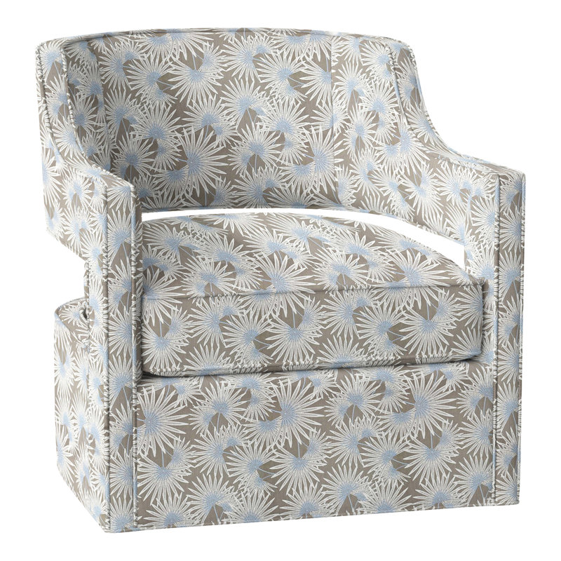 Fauteuil pivotant l 29,5 po Phoebe, Perigold Etta Vapor