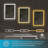 Smart LED Bathroom Mirror with Adjustable Color Temperature, Dimmable, Defogging-1828910551