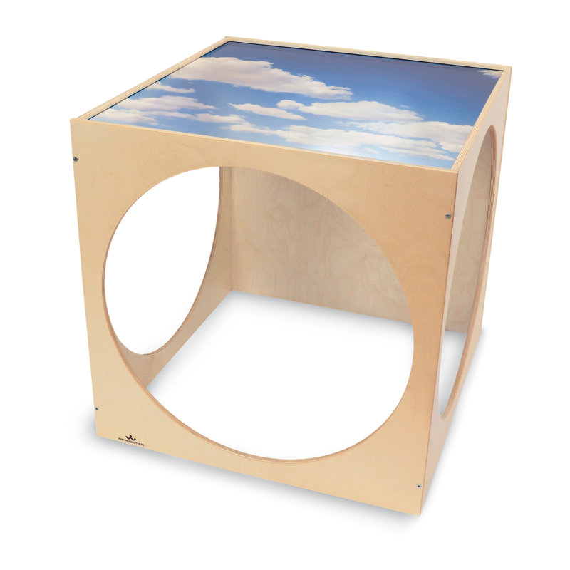 Maisonnette cube à plateau en acrylique 2,5 pi x 2,4 pi