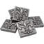 Carreau décoratif en résine 2 po x 2 po Fleur De Lis-83457185
