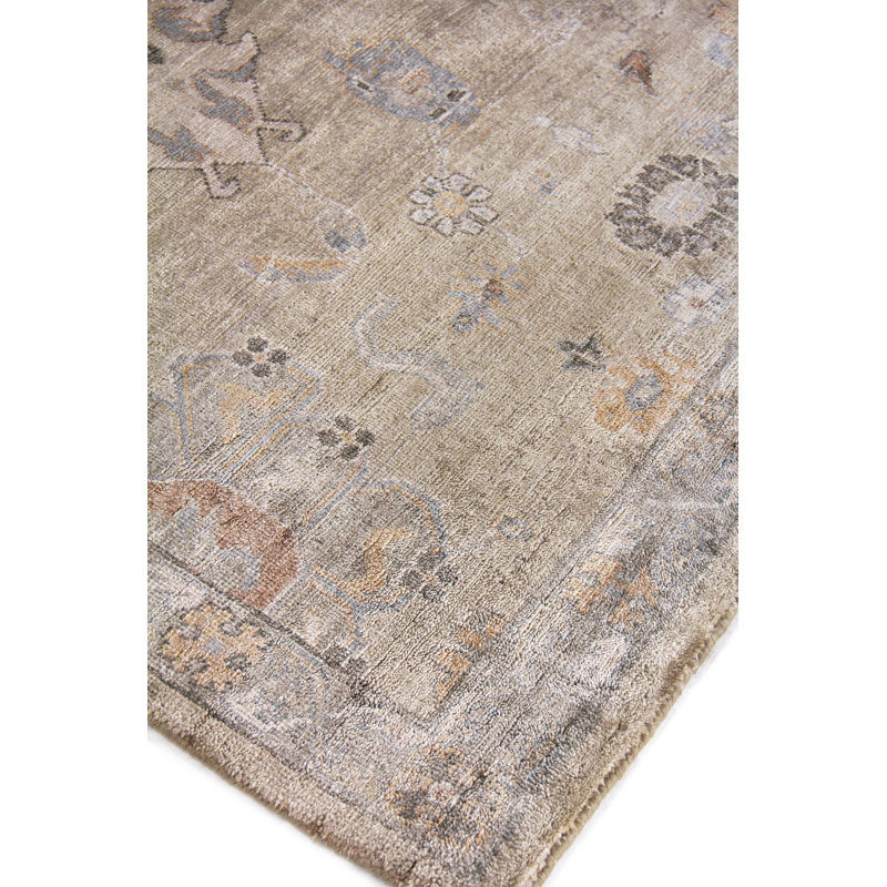 Museum Oriental Area Rug in Beige, Rectangle 6' x 9'