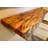 Custom Narrow Live Edge Spalted Maple Rustic Wood Floating Shelves|Ambrosia Maple Narrow Wood Wall Shelves-1300305493