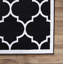 Tapis noir à motif géométrique tendance-23489114