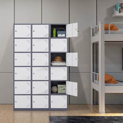 6 - Tier 6 - Section 15'' Wide Locker for School, Gym or Employee