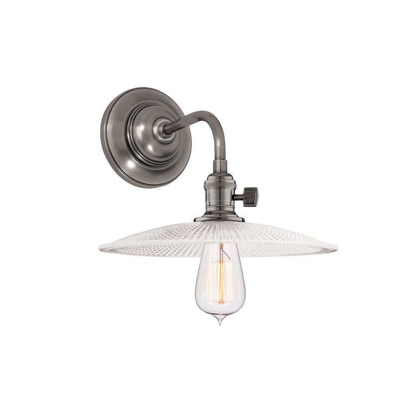 Heirloom 1-Light Wall Sconce, Historic Nickel, MS2