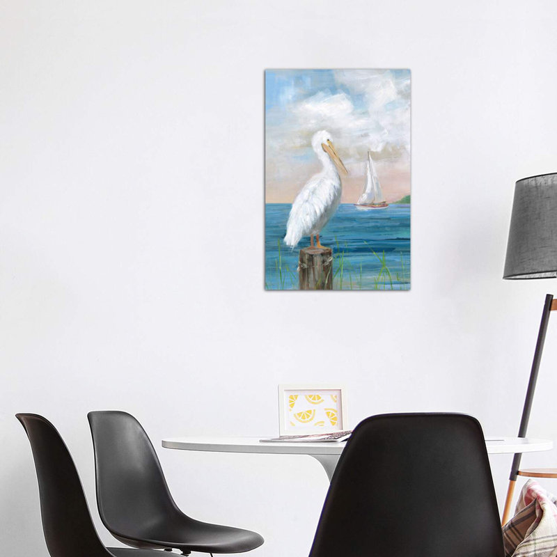 Pelican View I 1 Piece Wrapped Canvas Wall Art, 101.6 cm H x 66.04 cm W x 3.175 cm D
