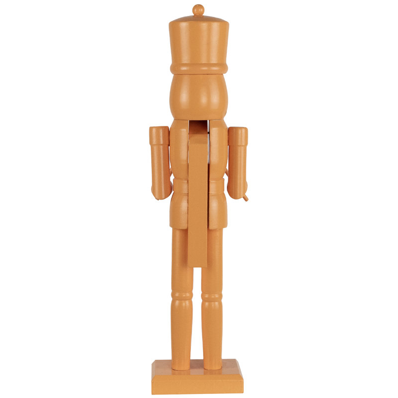 Drummer Soldier Nutcracker Christmas Figure - 15" - Orange
