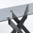 45.3'' Glass Top Console Table-525360156