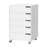 15.7"W 5-Drawer Mobile File Cabinet