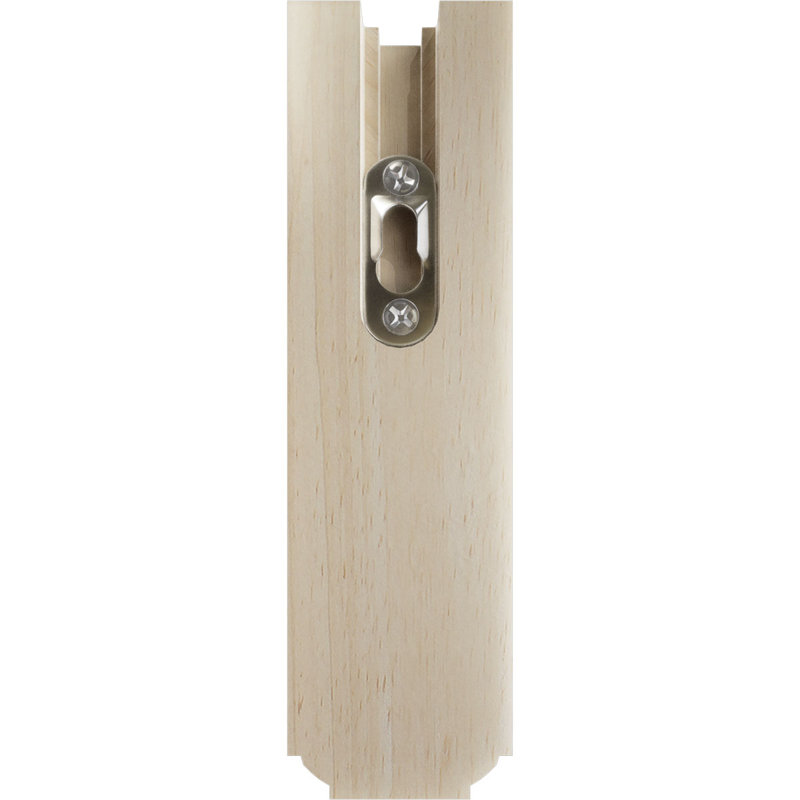 1 3/4"W x 5 1/2"D x 5 1/2"H Eaton Wood Bracket, Rubberwood, 5.5" W x 5.5" H, Rubberwood