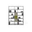 Logan 224cm H x 182cm W Geometric Bookcase-80154323