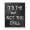 Will Not Skill Phrase Grey Framed Floater Canvas Wall Art by Daphne Polselli