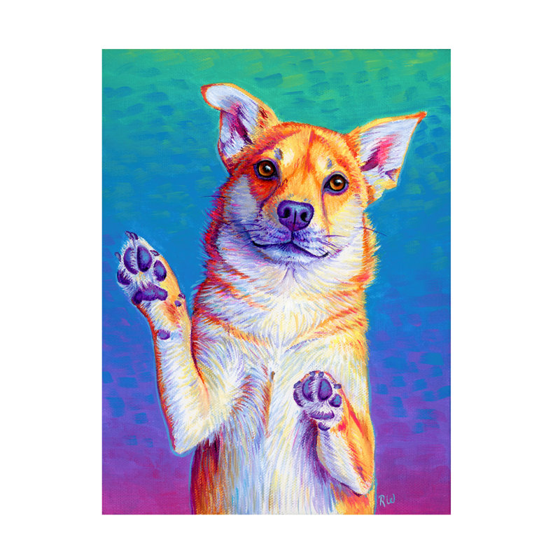 Art sur toile par Rebecca Wang, H 32 po x l 24 po