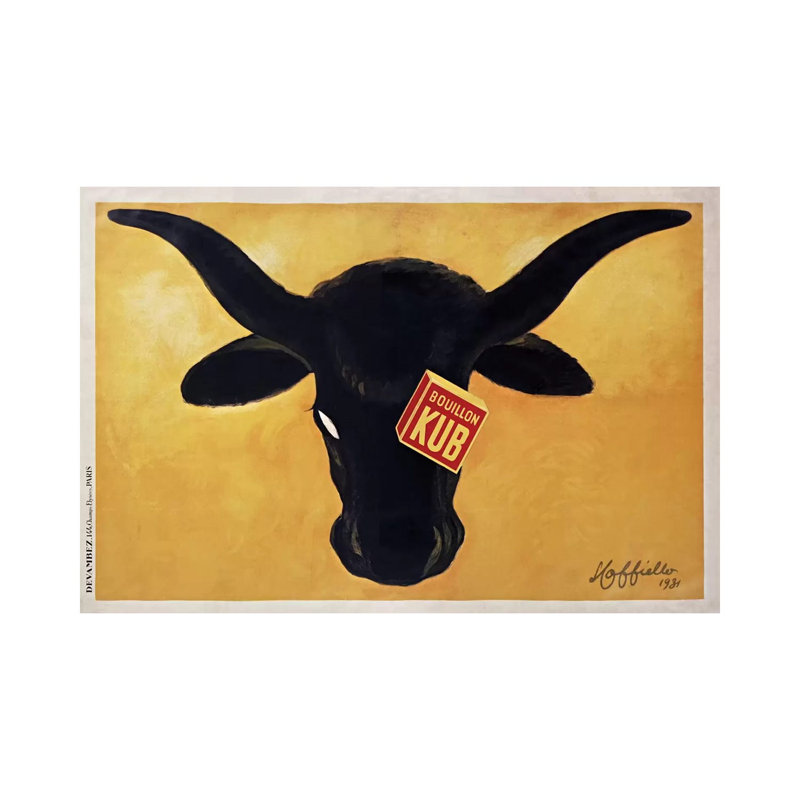 Bouillon Kub Ad, 1931 by Leonetto Cappiello - Wrapped Canvas Print, 20.32 cm H x 30.48 cm W