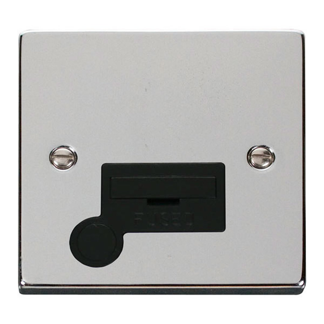 Polished Chrome 13A Fused Connection Unit With Flex