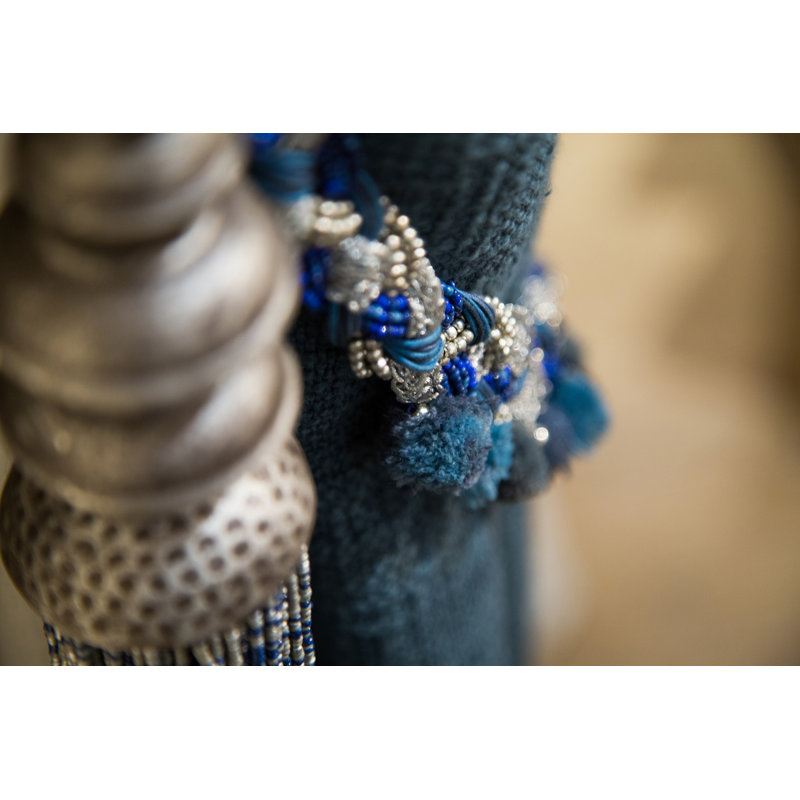 Rani 28'' W Curtain Tieback, Blue