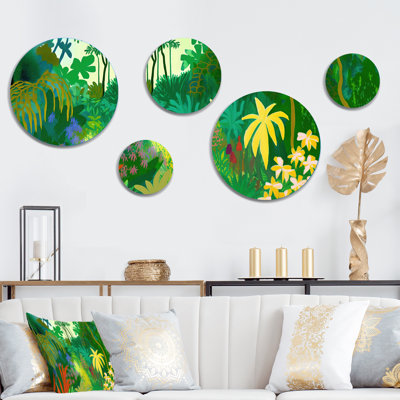 Plants & Flowers Wall Decor on Metal