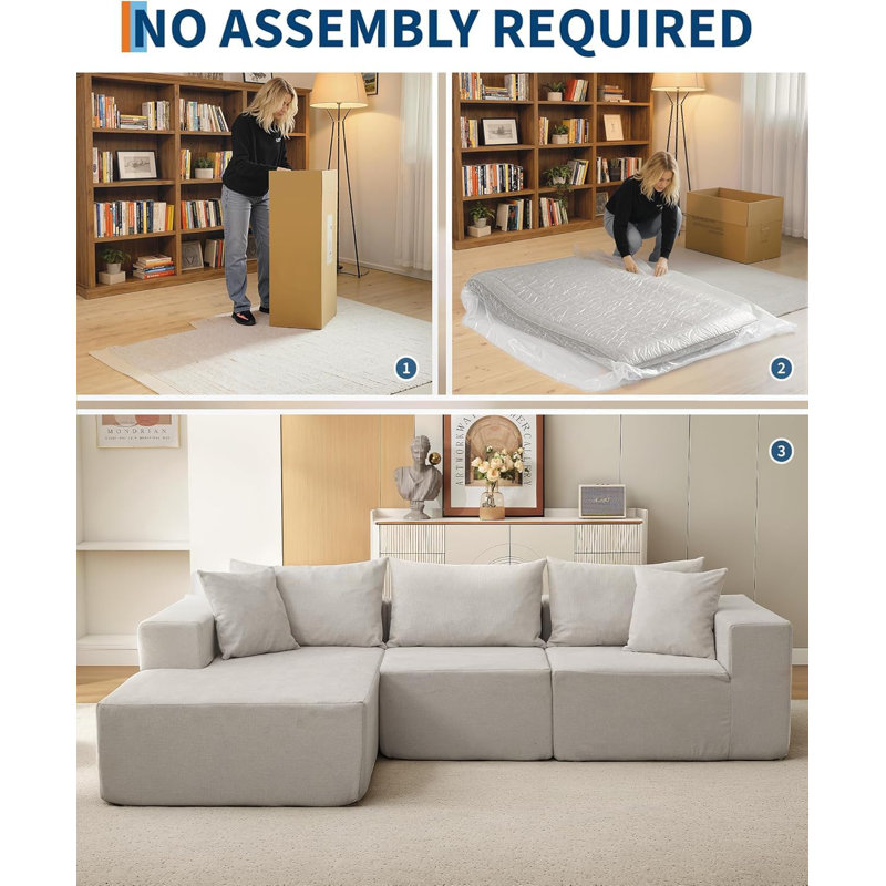 3 Seater Sofa, Left Hand Facing