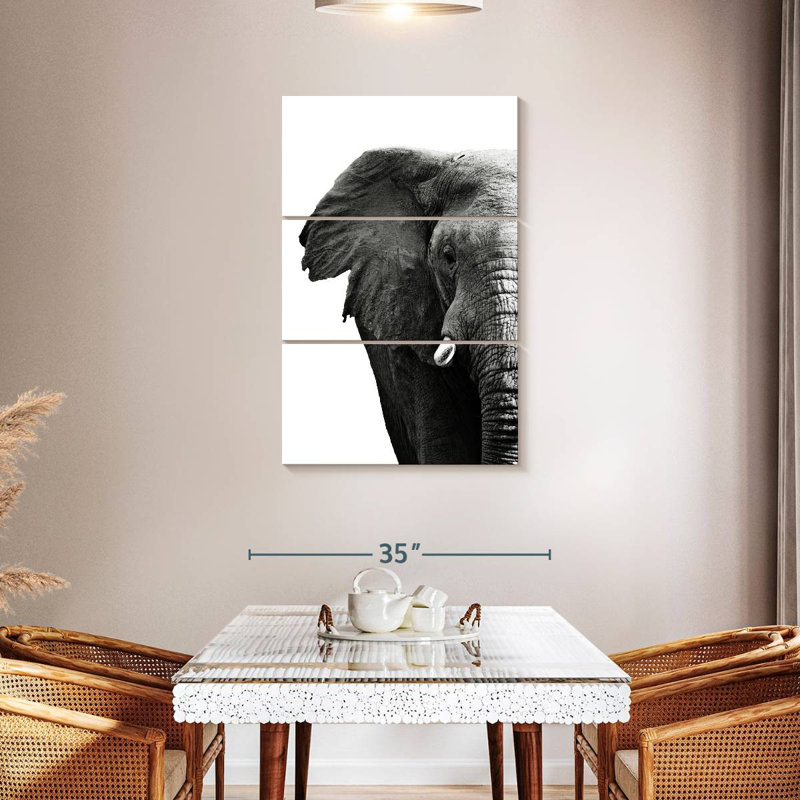 Éléphant d'Afrique ridé Brampt, H 57 po x l 36 po