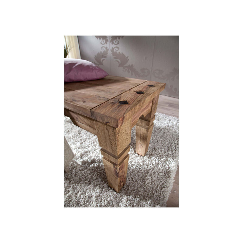Leeds Solid Wood Bench, 45 cm H x 140 cm W x 40 cm D
