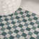 Aimee Traditional Cottage Checkerboard Turquoise/Cream Indoor/Outdoor Rug