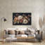 Art mural en verre «Moody Floral Swag» par Ashley Bradley-1287093197