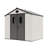 8ft×6ft Outdoor Durable Resin Storage Shed