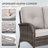  Valierius L-Shaped Outdoor Sectional Sofa Set With Fire Pit, Swivel Chairs & Ottomans-961084046