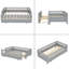 Lit plateforme avec garde-corps, base de lit en bois massif-507985572-507985569