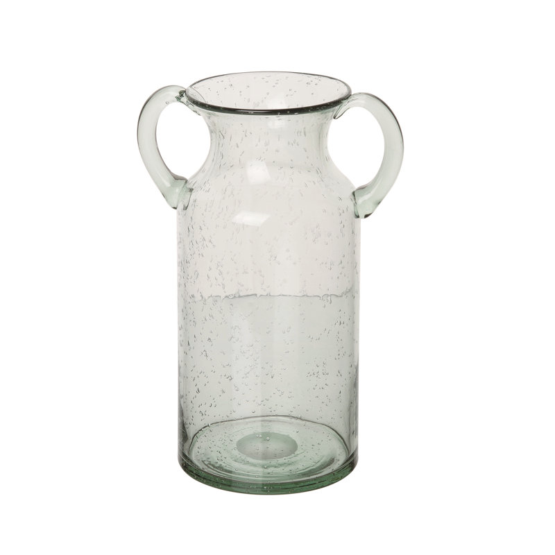 Vase de table en verre Geller, H 11,41 po x l 7,87 po x l 5,31 po