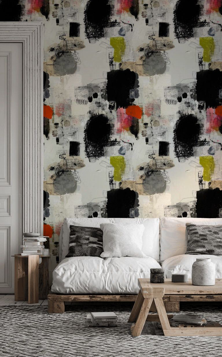 Lark Manor Abstract Graffiti Art Wallpaper Modern Peel And Stick ...