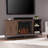 Dibbonly Electric Fireplace with Media Storage-202083536