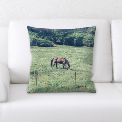 Laird Horse Throw Pillow