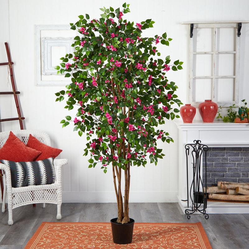 Arbre en soie 6 'Bougainvillea, H 72 po x l 37 po x P 37 po