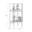 Acrylique gris + vitrines en acier inoxydable-121494720