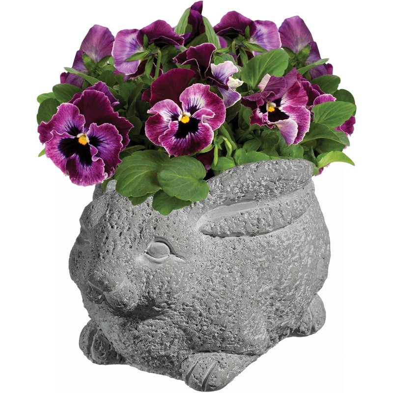 Derwin Statue Planter, 3.75" H x 4.75" W x 6" D, Natural