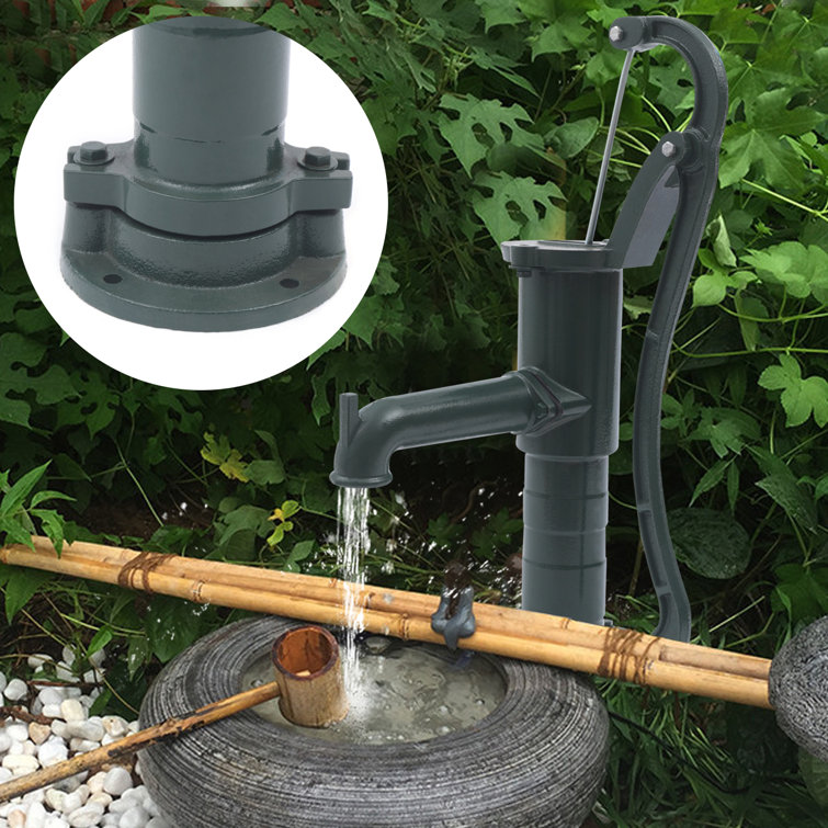 Williston Forge Anishia Pitcher Pump Suction Range 19.69ft Outdoor Yard Hand  Water Pump