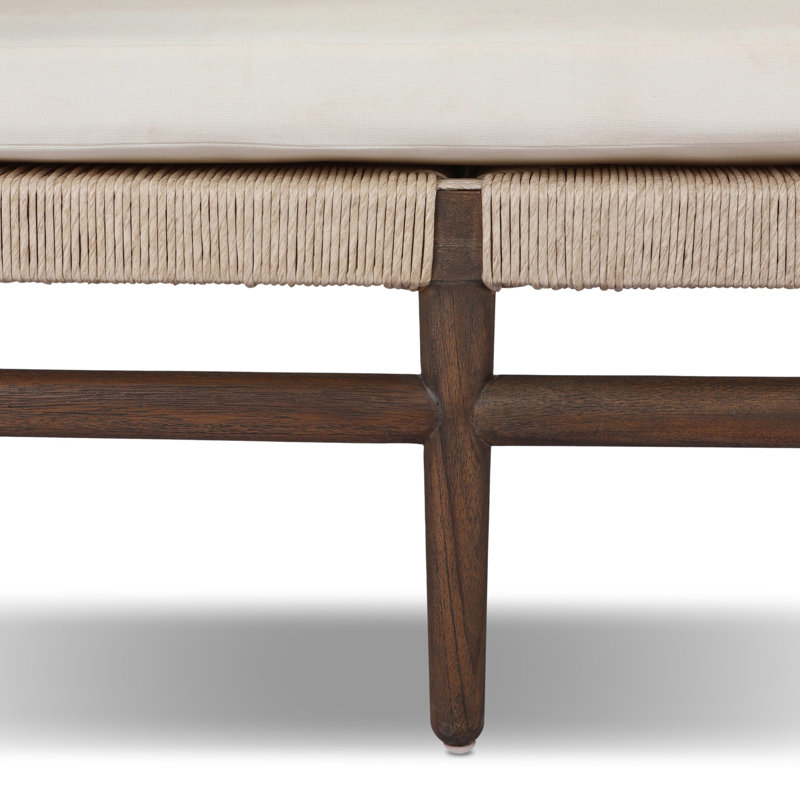 Herrin Outdoor Teak Chaise Lounge