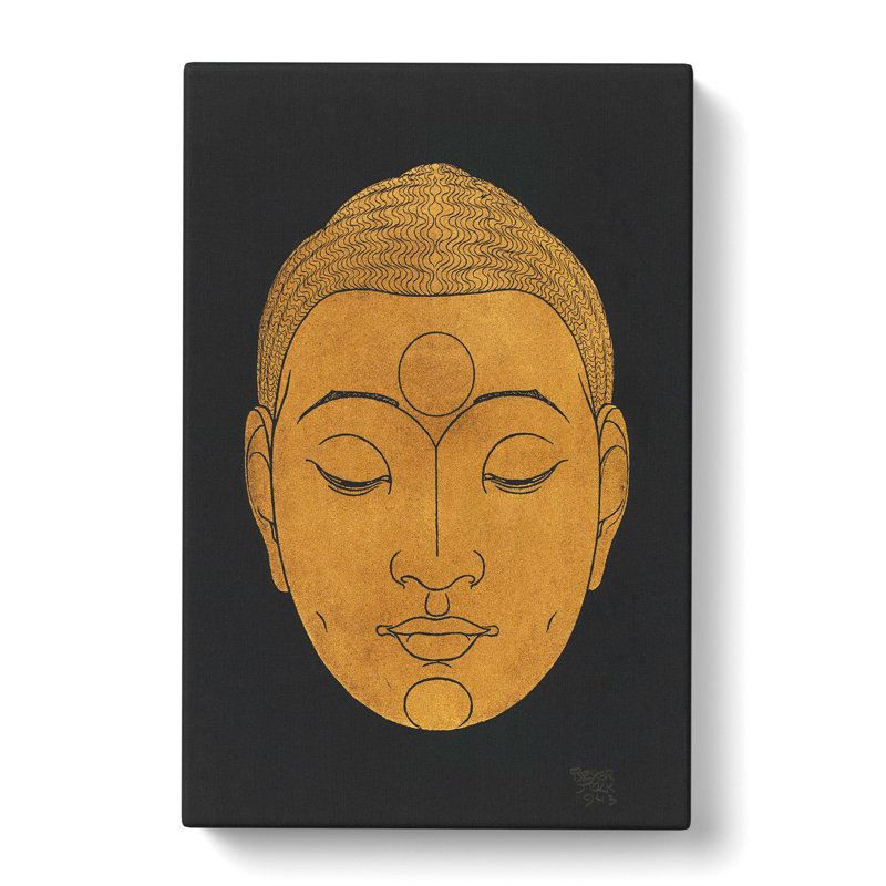 Head Of Buddha Vol.2 by Reijer Stolk - Wrapped Canvas Print, 50cm H x 35cm W x 3cm D