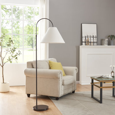 Oterra 65.4'' Matte Arched Floor Lamp with Outlet