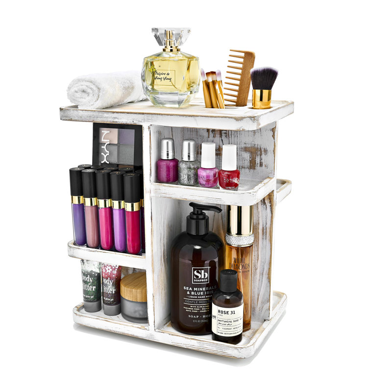 Organisateur de maquillage rotatif, 1 (gris)