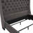 Park Avenue Queen Tufted Bed With Vintage Wing In Smoke Grey Velvet-59797830