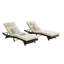 Fauteuil inclinable d'extérieur - Conception ergonomique, structure haute, chaises de piscine, chaises de jardin, coussins d'eau pliables en acier, bain de soleil, sièges de piscine