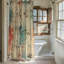 Rideaux de douche Retro Tiles - Premium-154772053